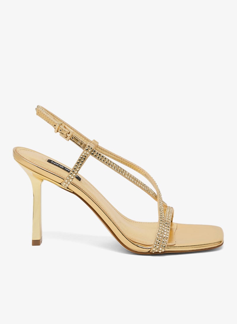 ناين ويست صنادل بكعب عالٍ وحزام للكاحل - Image 1